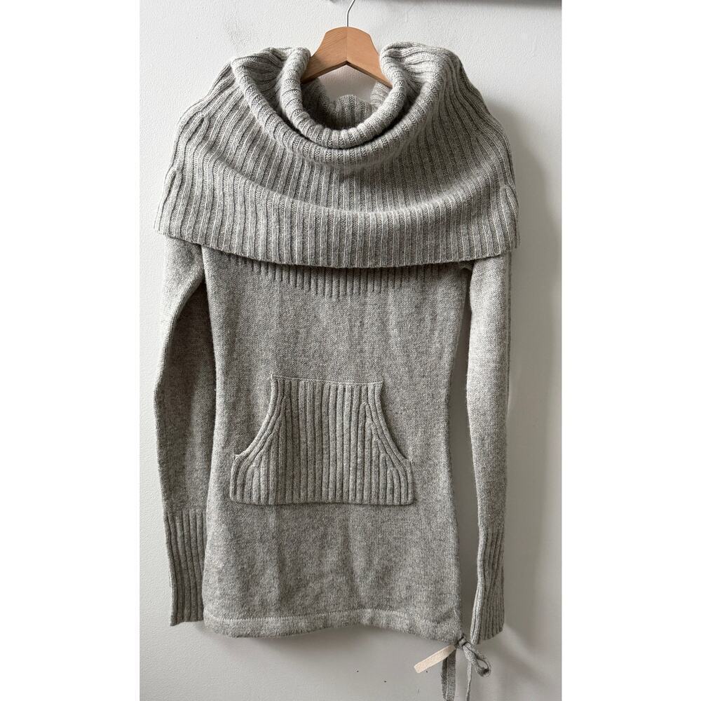 Anthropologie Sleeping on Snow gray sweater women's size S